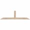 Ekena Millwork Portland Smooth Timber Gable Bracket, Douglas Fir, 60"W x 17"H x 3 1/2"D x 3 1/2"F, 7/12 Pitch GBW060X17X0404POR00SDF - alternate 1